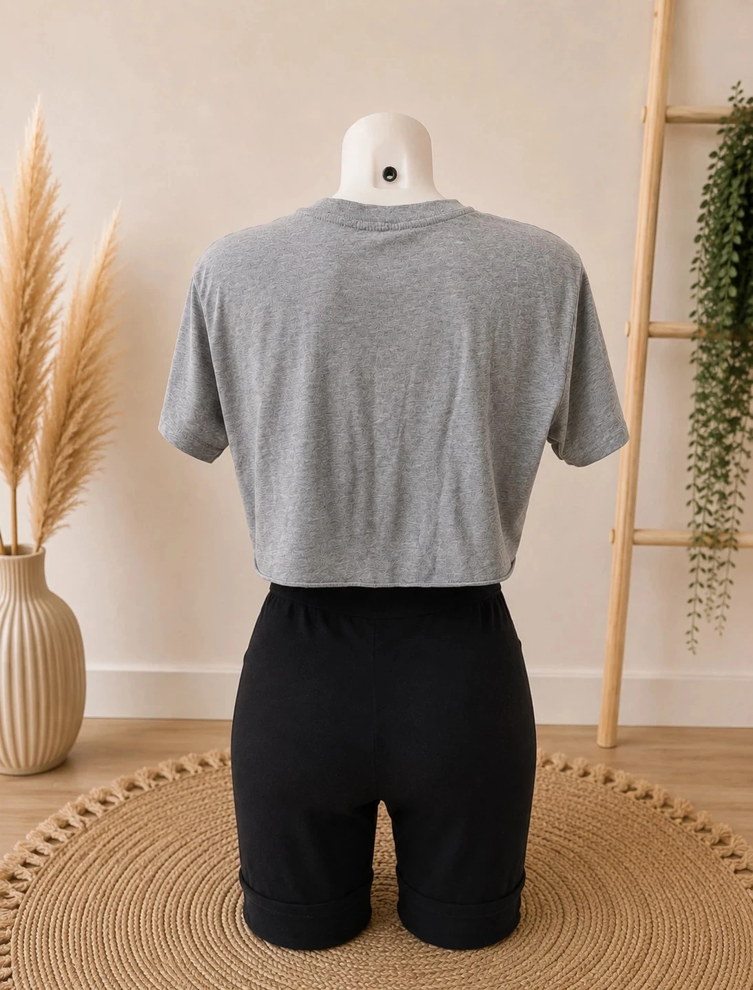 🞖 Crop top Don’t Call Me Jennyfer heather grey – XS – photo 3